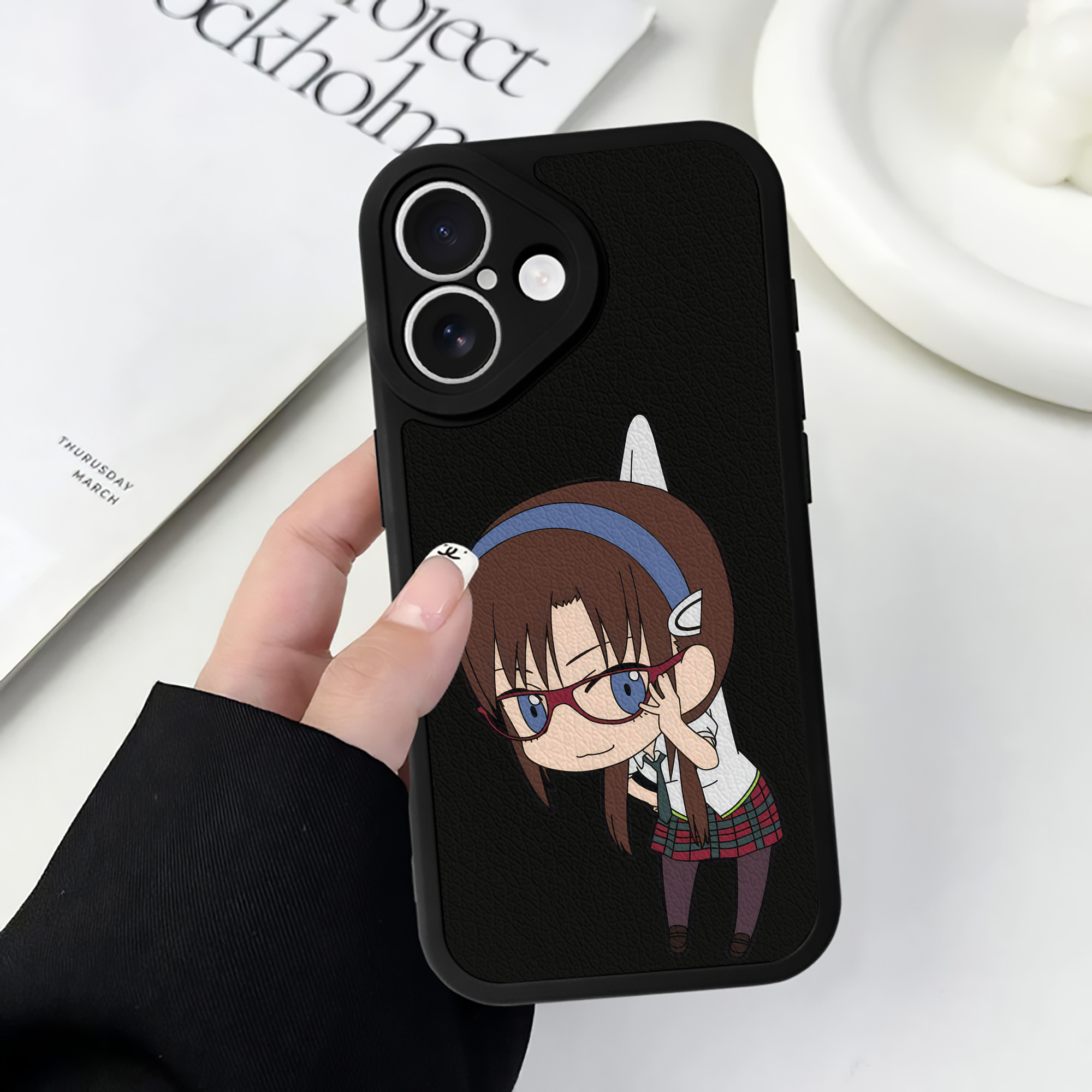（画像用） EVA 新世紀エヴァンゲリオン 【iPhone 16シリーズ対応】シリコンスマホケース（レザー調） 材質：シリコン